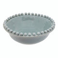 Ceramic Beaded Bowl - Large - Coastal Blue