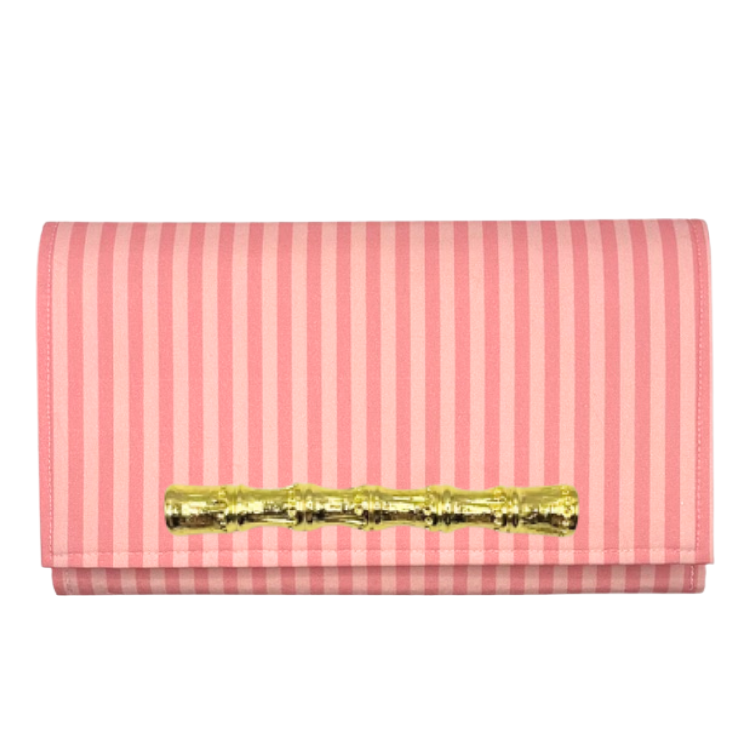 Pink on Pink Stripe Clutch