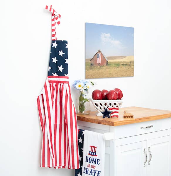 Patriotic Stars & Stripes 4th Of July Women's Apron