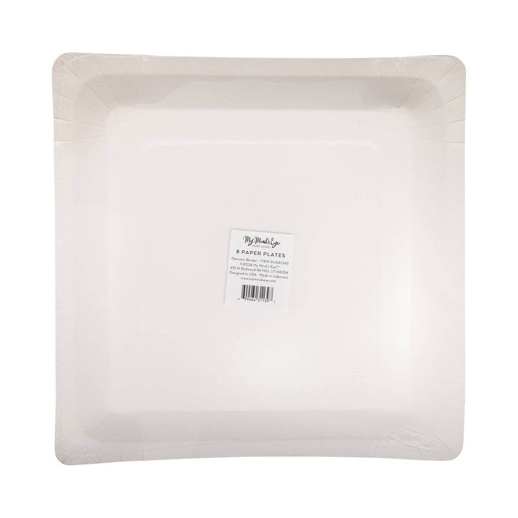 USA1243 - Border Paper Plate - 11"