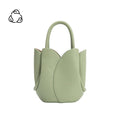 Tulip Mini Sage Recycled Vegan Leather Top Handle Bag