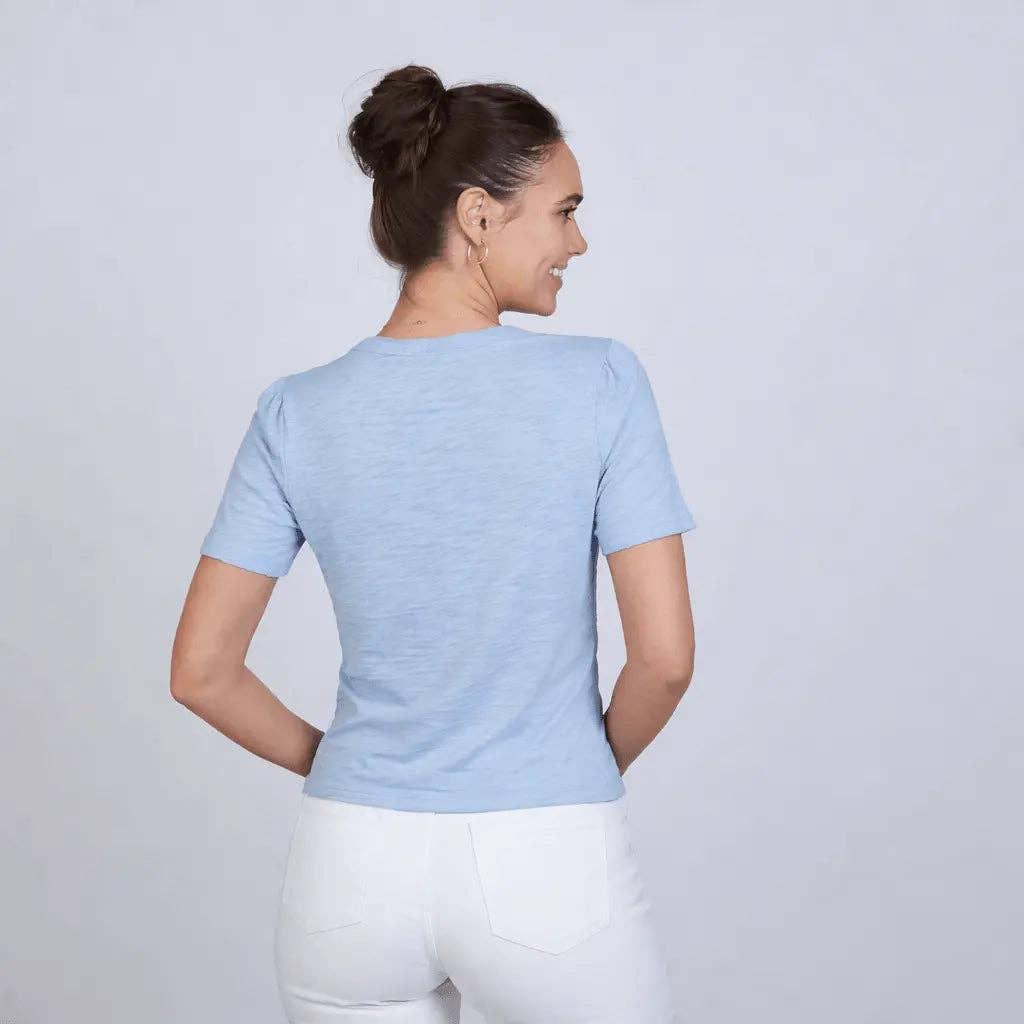Petite Saturday Short Sleeve Tee in Periwinkle