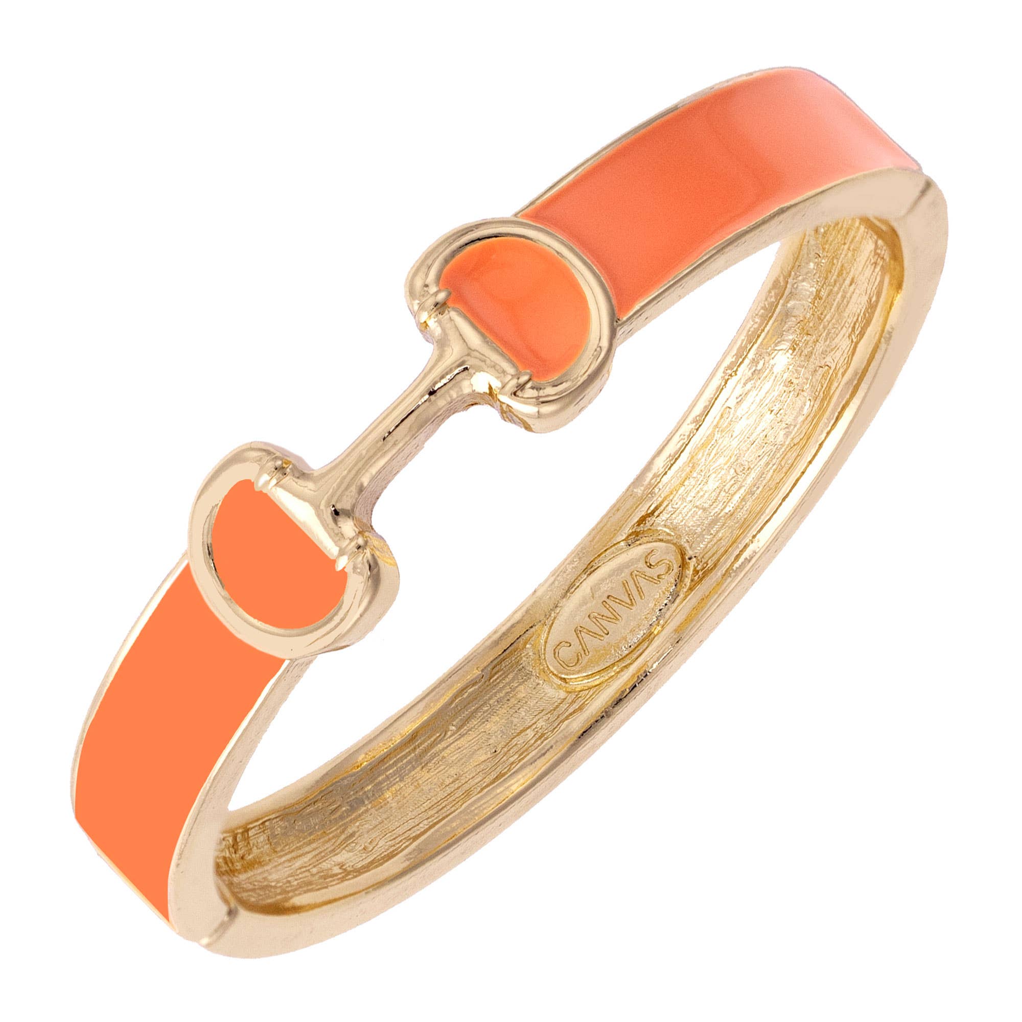 Majesty Horsebit Enamel Hinge Bangle