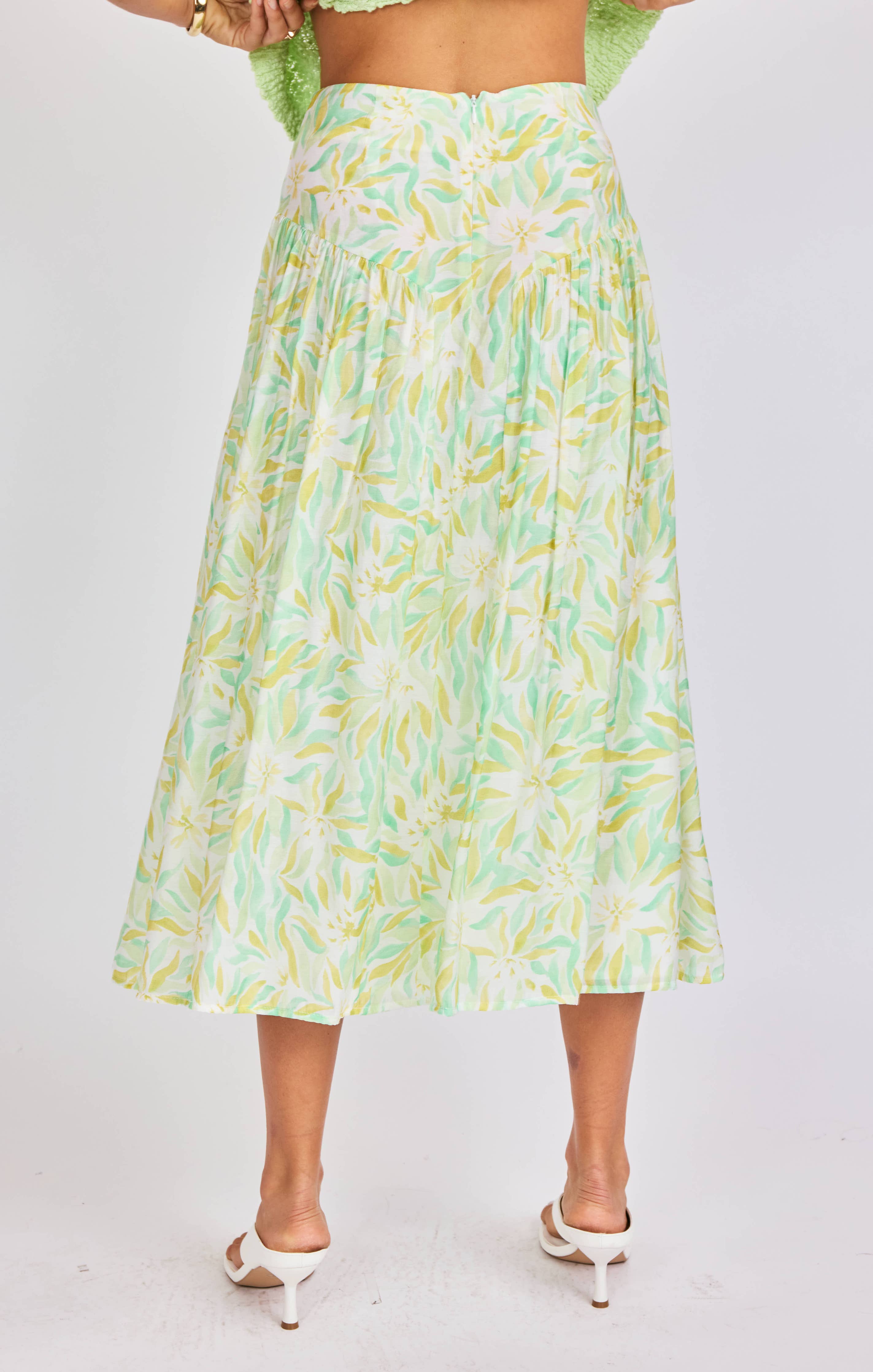 Seaglass Skirt:MATCHA MULTI