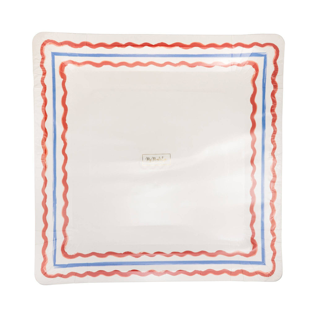 USA1243 - Border Paper Plate - 11"