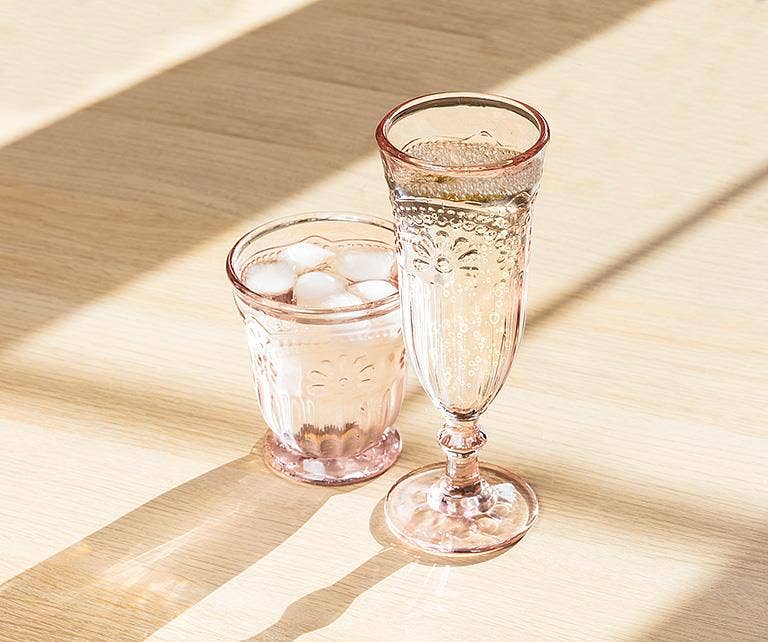 Flower Pedestal Glassware
