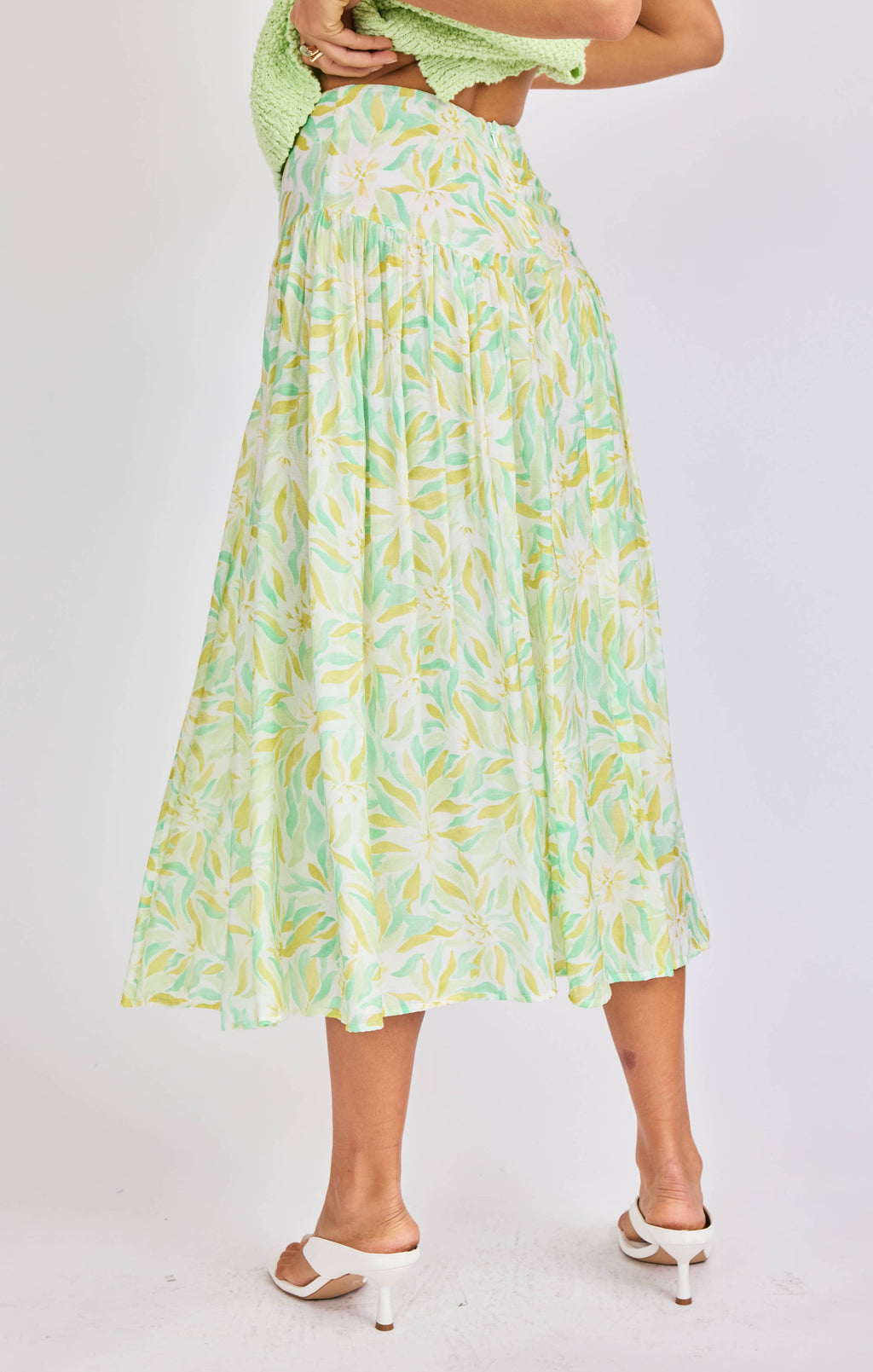 Seaglass Skirt:MATCHA MULTI