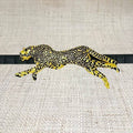 Gold and Black Cheetah Belt Buckle