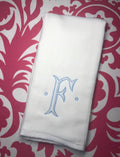 Baroque initial Burp Cloth