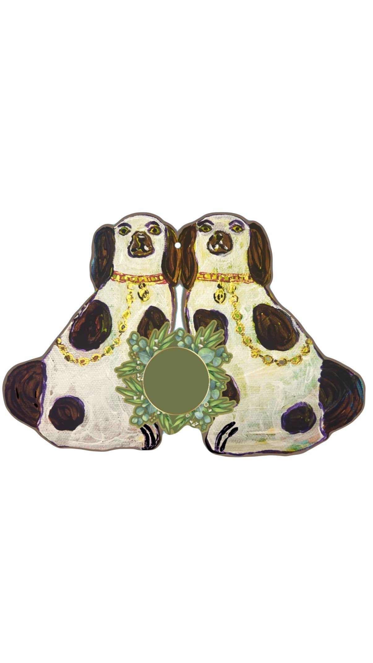 LARGE Designer To-Be Personalized Staffie Dogs Door Hanger