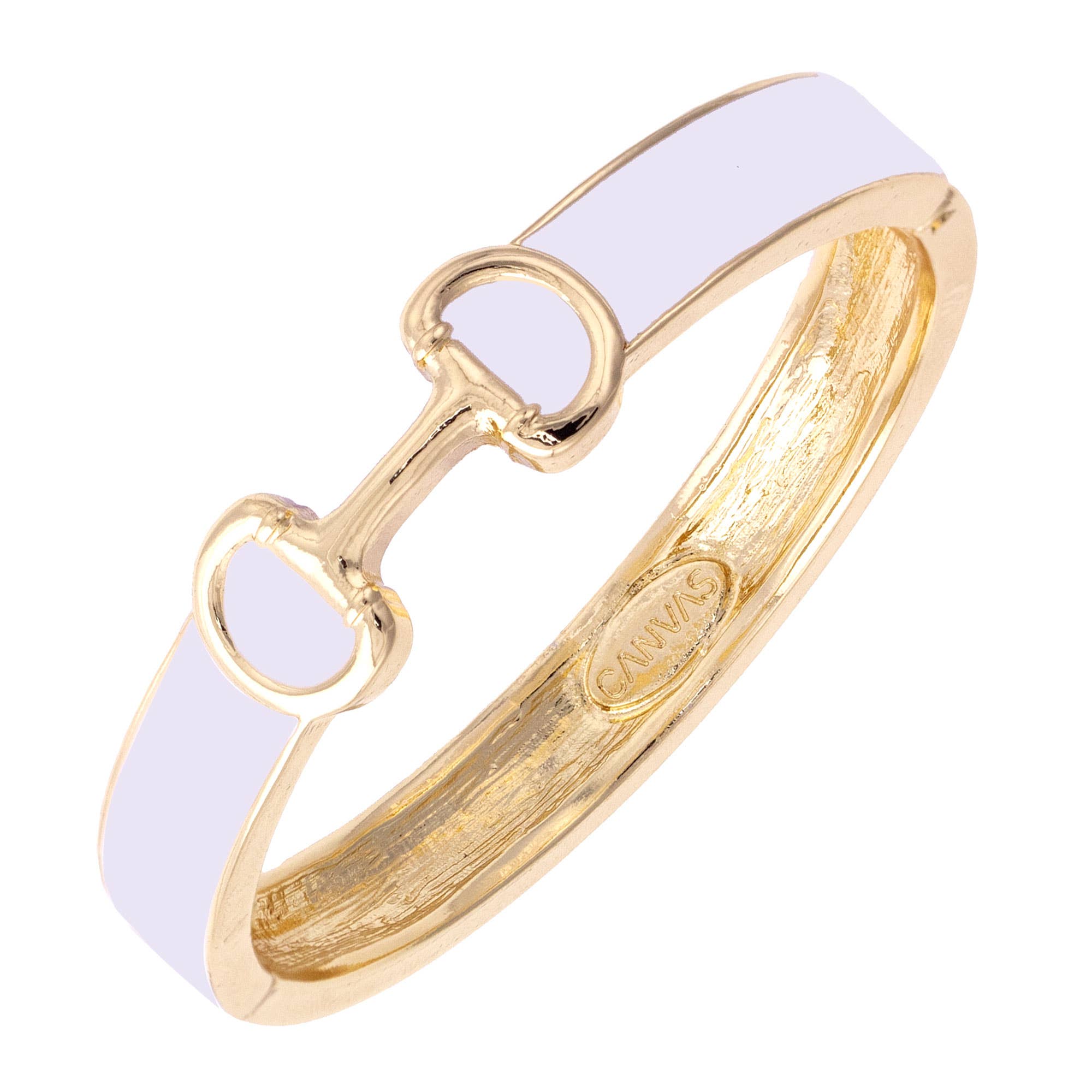 Majesty Horsebit Enamel Hinge Bangle
