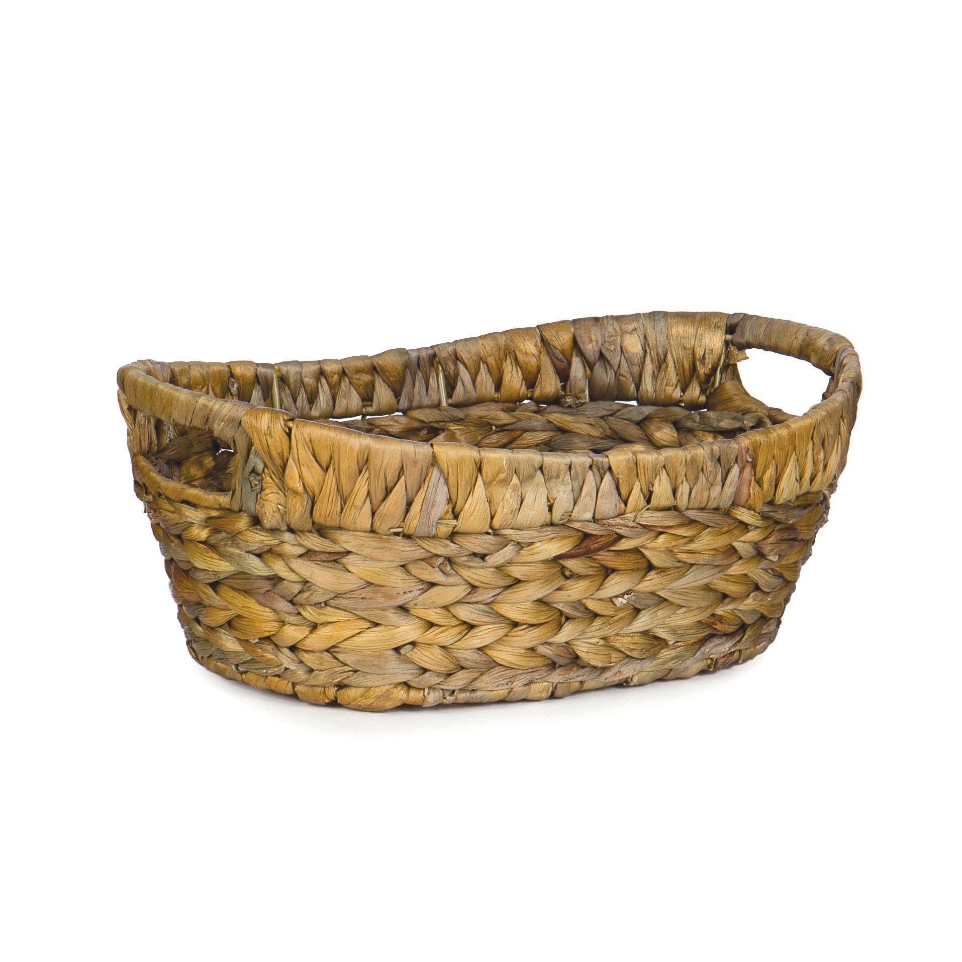 Oval Hyacinth Wire Basket Tub 11.75"