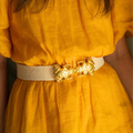 Light Raffia Interchangeable Stretch Belt Band