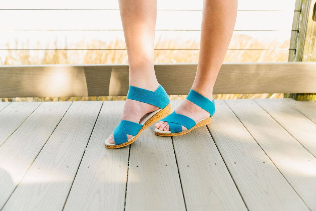Spring26 Peachtree- Ankle Strap Cork Wedge Sandal