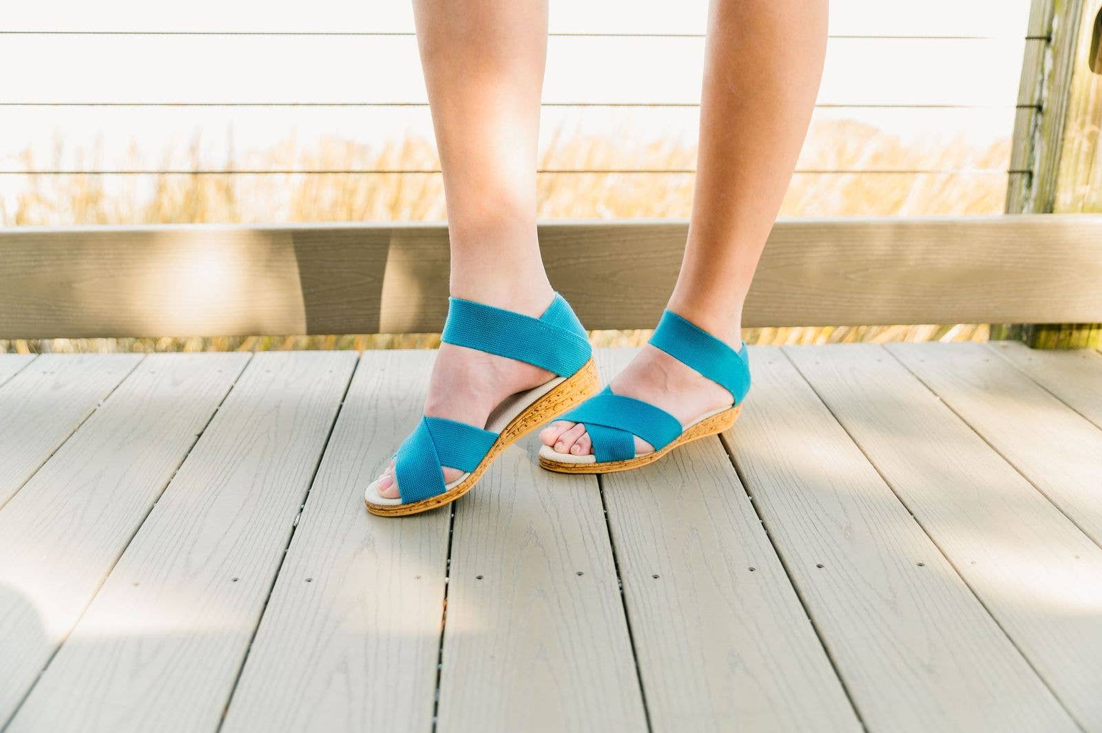 Spring26 Peachtree- Ankle Strap Cork Wedge Sandal