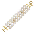 Multi-Strand Genuine Freshwater Pearl Bracelet