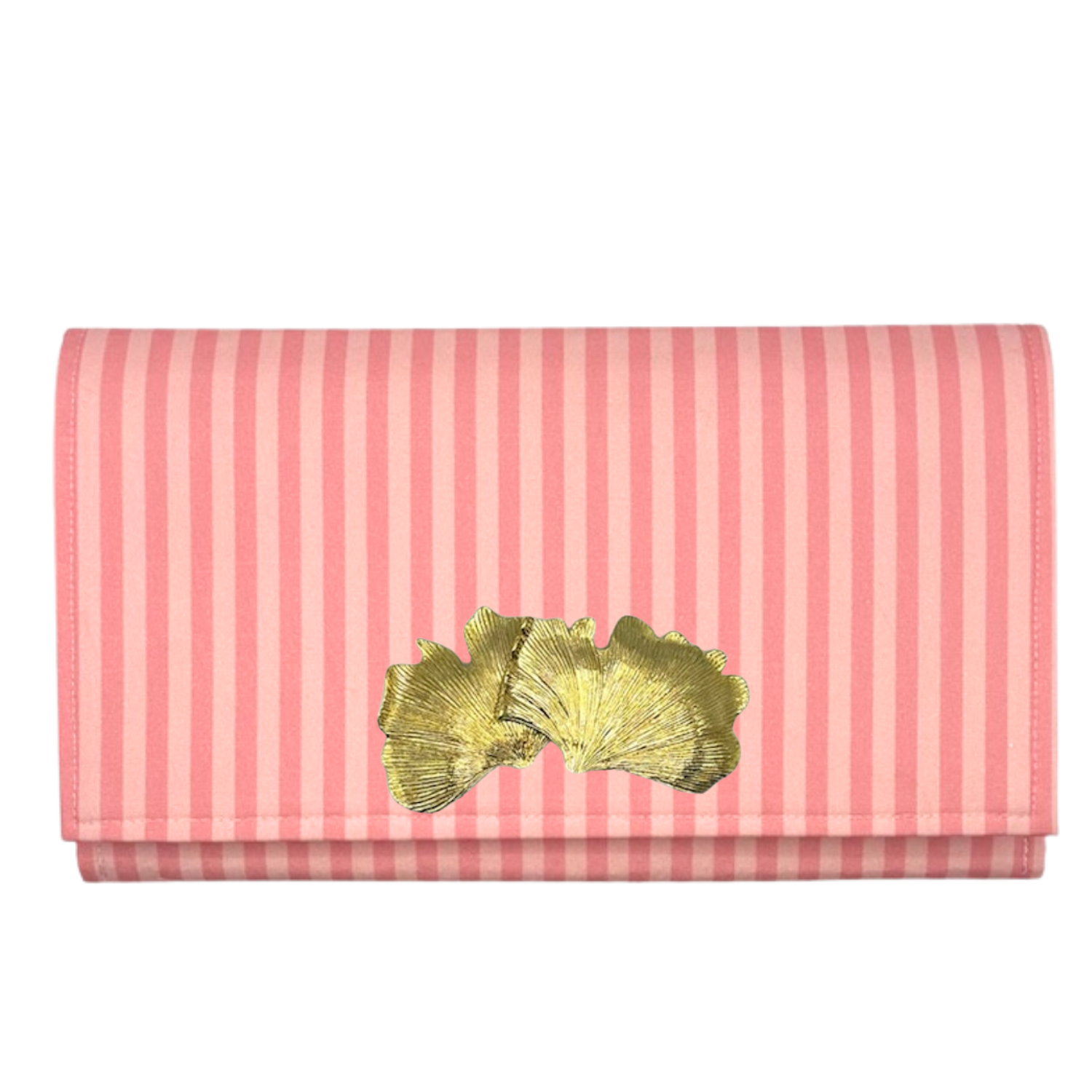 Pink on Pink Stripe Clutch