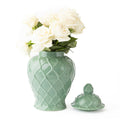 Green Textured Ginger Jar - Extra Large