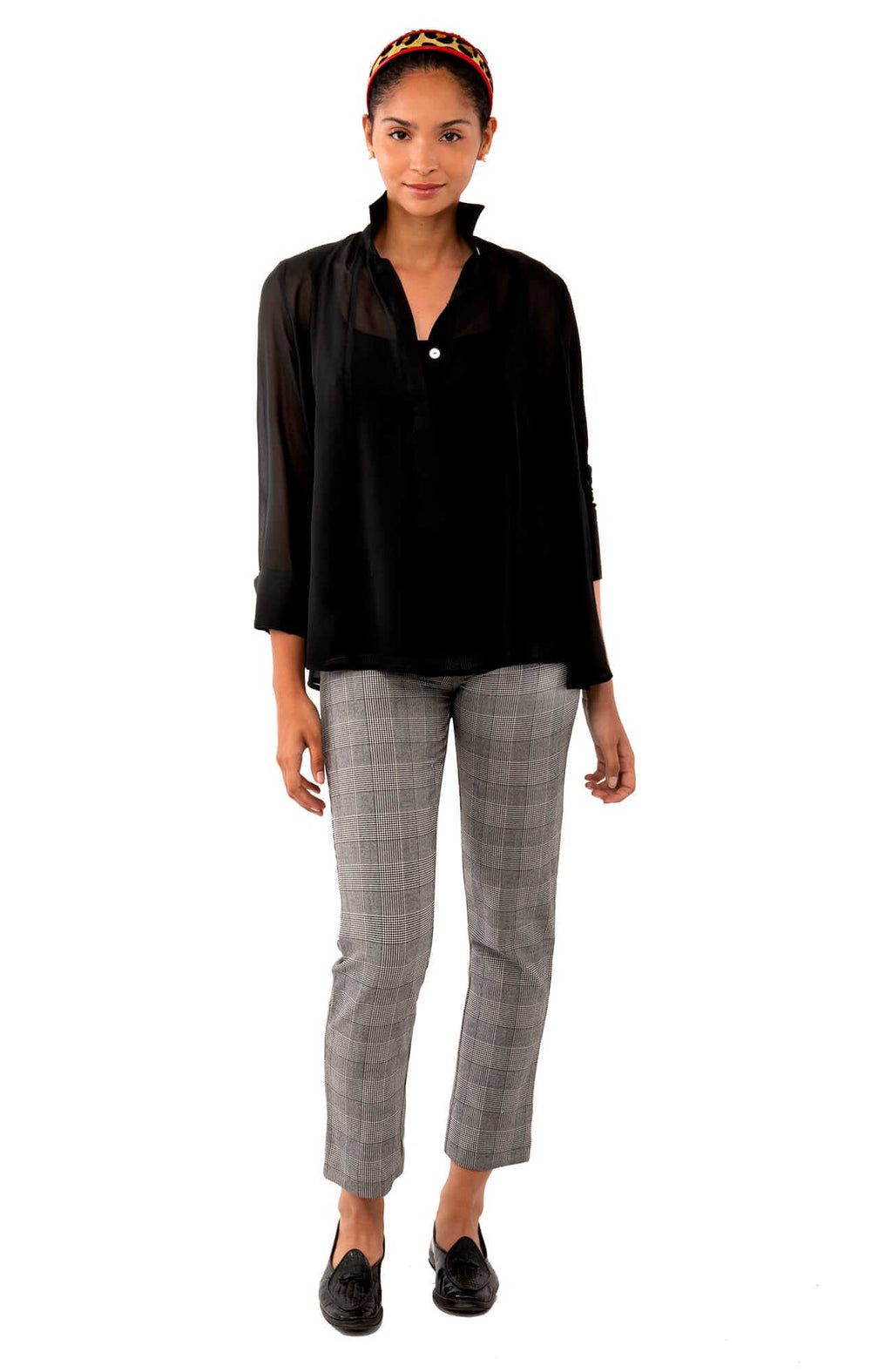 Chiffon Seamed Top