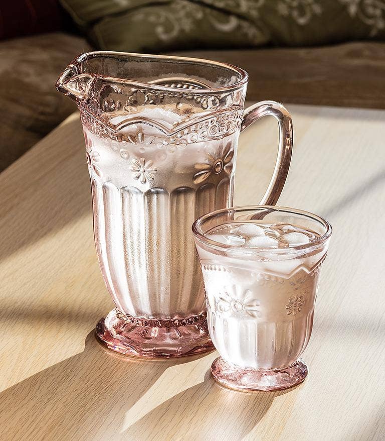 Flower Pedestal Glassware