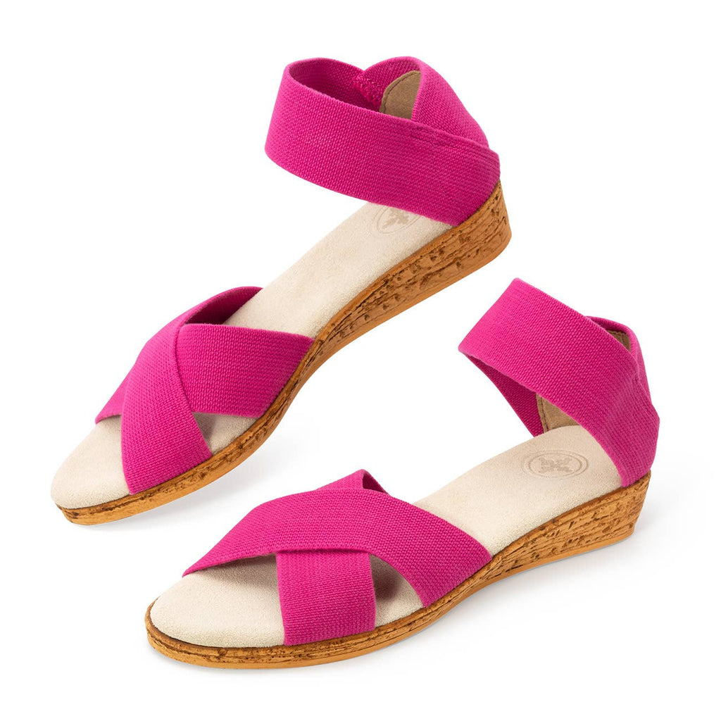 Spring26 Peachtree- Ankle Strap Cork Wedge Sandal