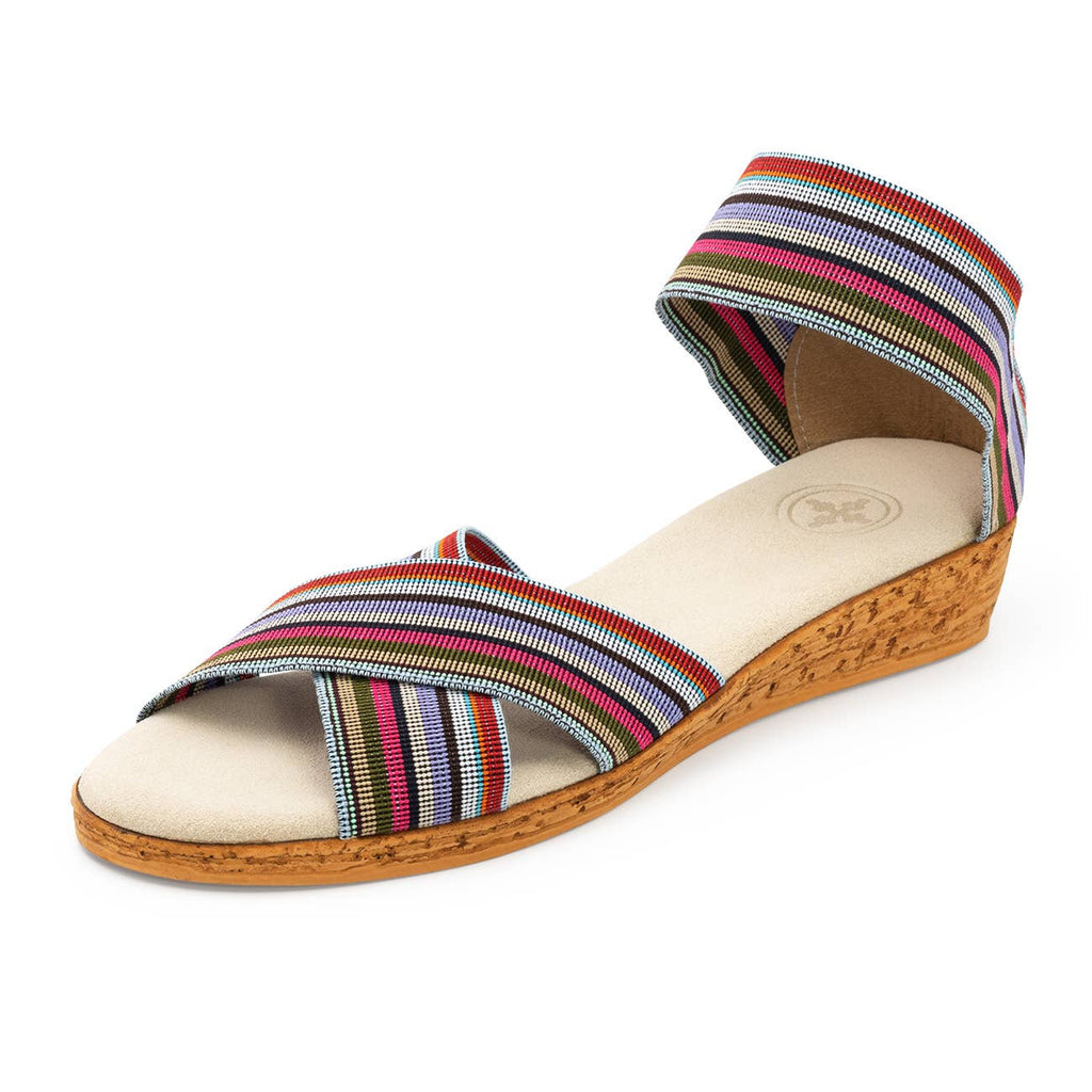 Spring26 Peachtree- Ankle Strap Cork Wedge Sandal