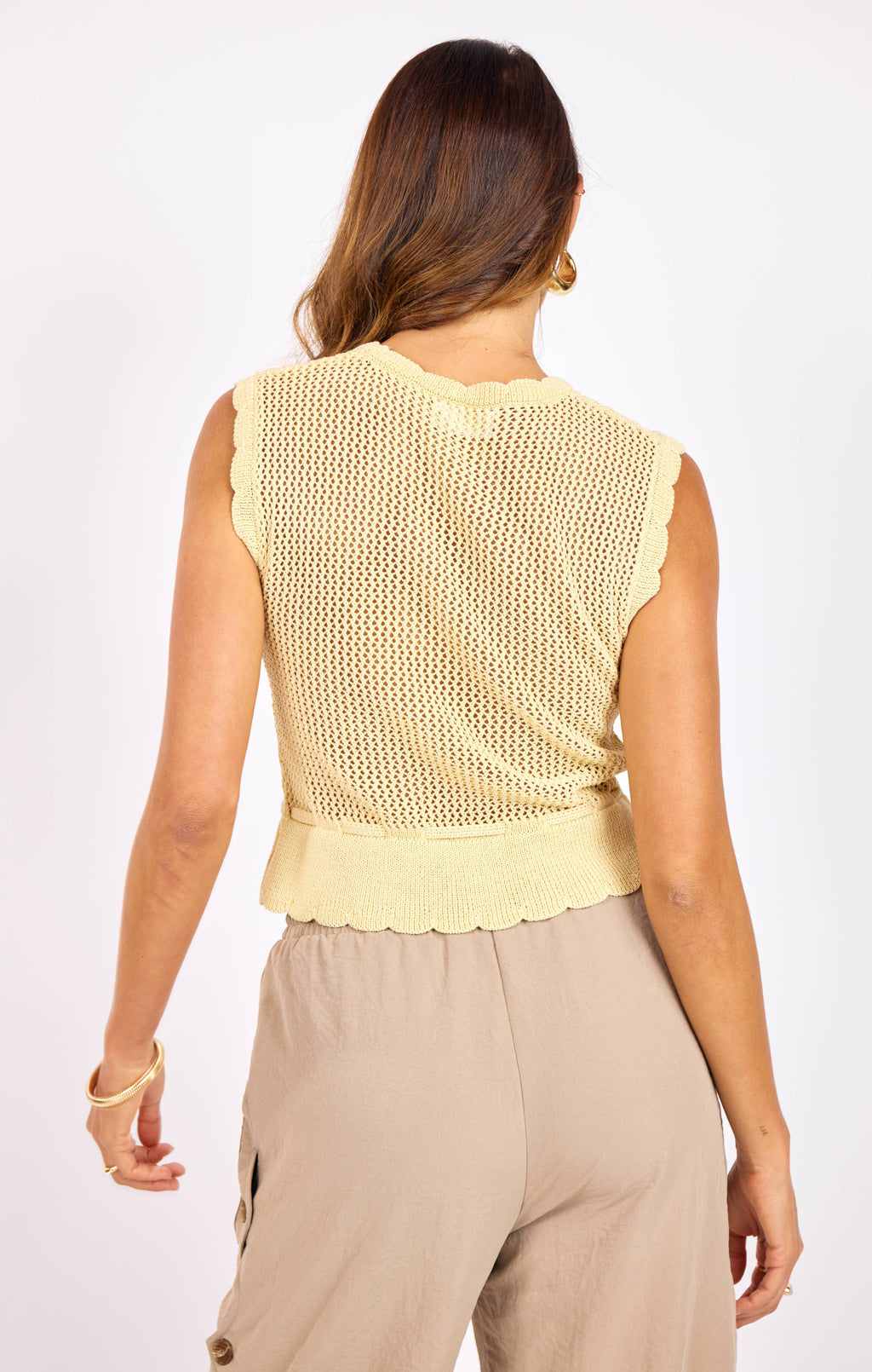 Dawn Sweater Tank:PALE YELLOW