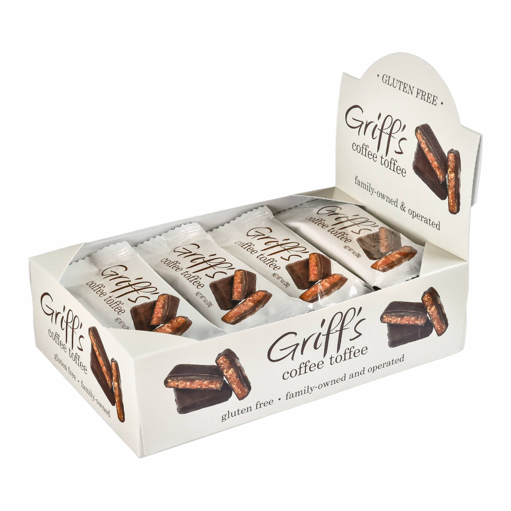 Griff's Coffee Toffee - 1oz Dark Chocolate Toffee