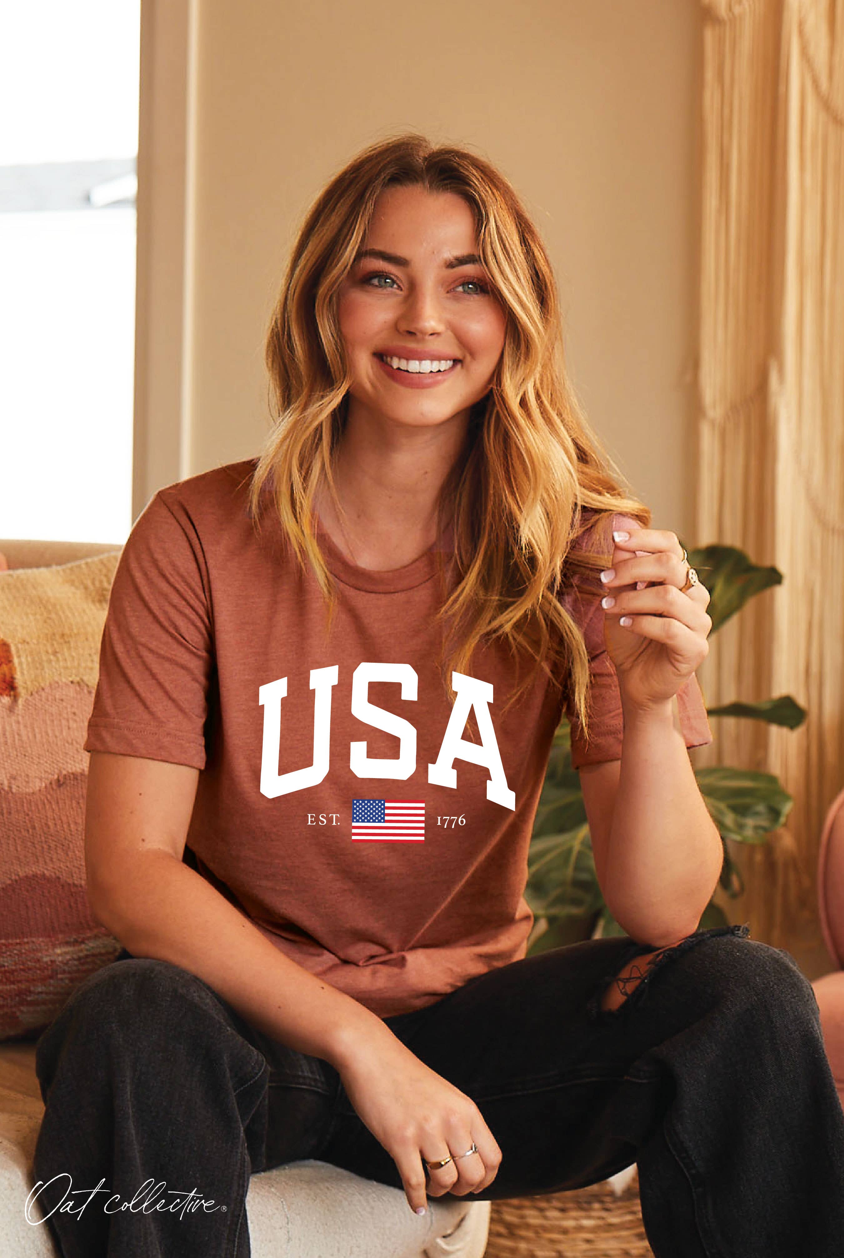 USA EST.1776 Graphic T-shirt