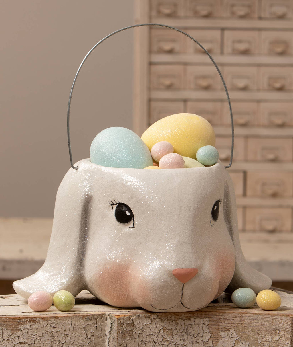Floppy Ear Bunny Bucket Lg