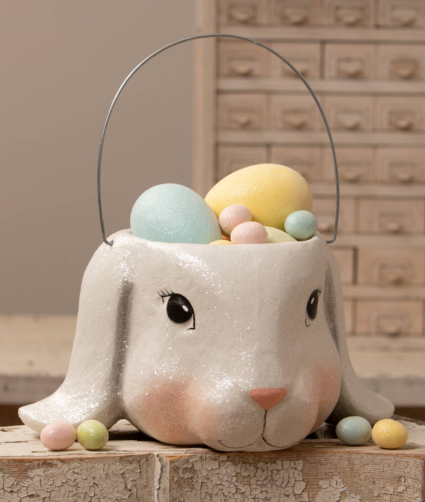 Floppy Ear Bunny Bucket Lg