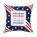 Patriotic Freedom Star 4th Of July Throw Pillow
