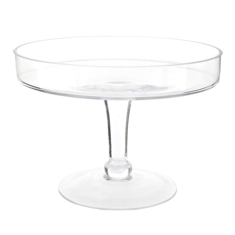 Glass Dessert Trays + Cloche - Gold Knob