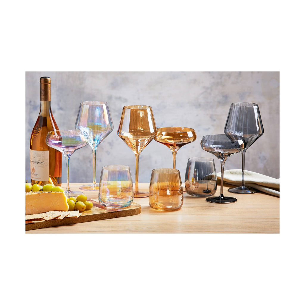 Chelsea Optic Coupe Glass Amber Everyday