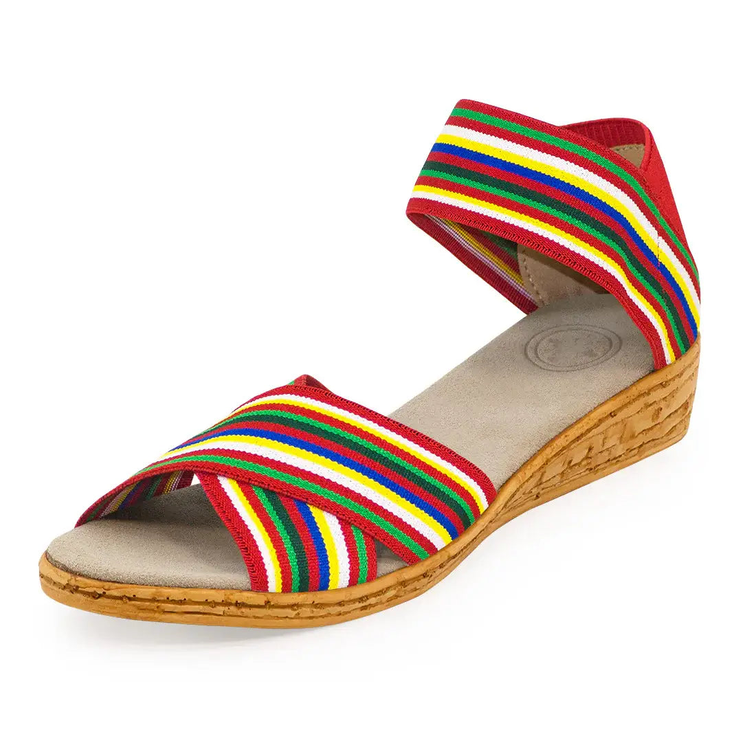 Spring26 Peachtree- Ankle Strap Cork Wedge Sandal