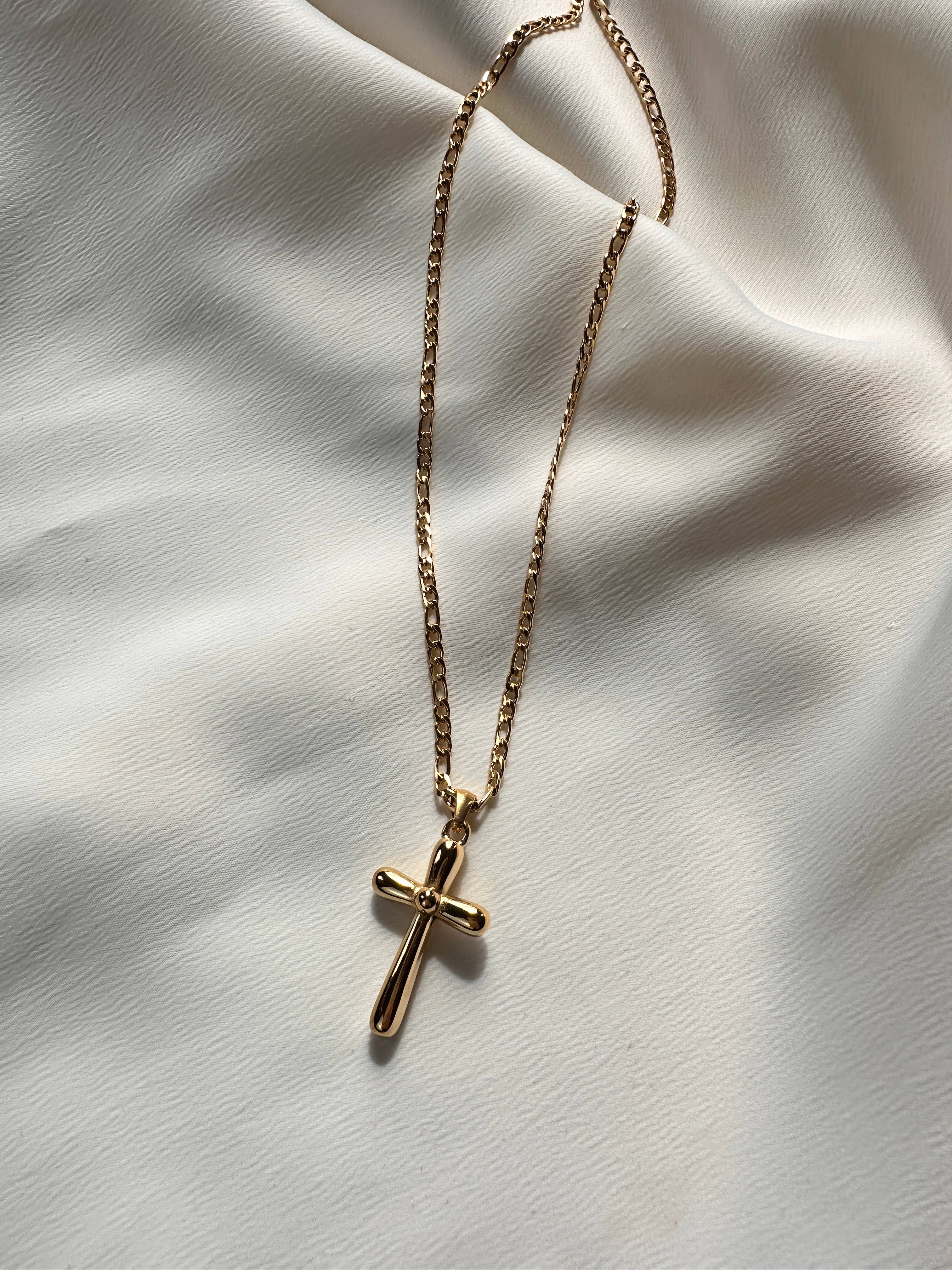 Bubble Cross Necklace