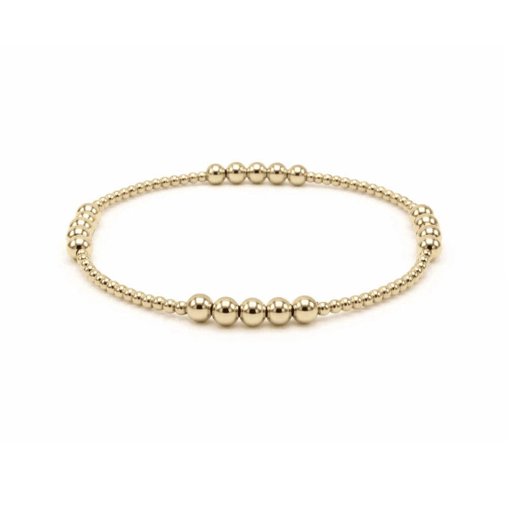 The Hamptons 2x4 14k Gold filled Beaded Bracelet