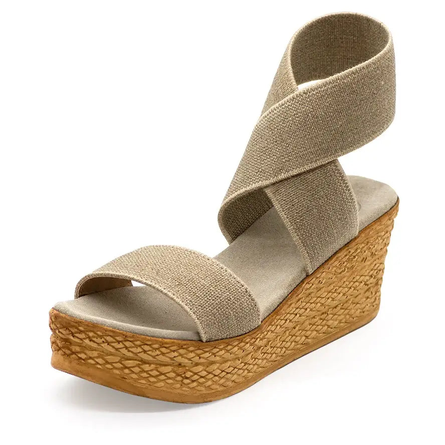 Bermuda Core - Wrap-Up Espadrille Platform Wedge - Spring