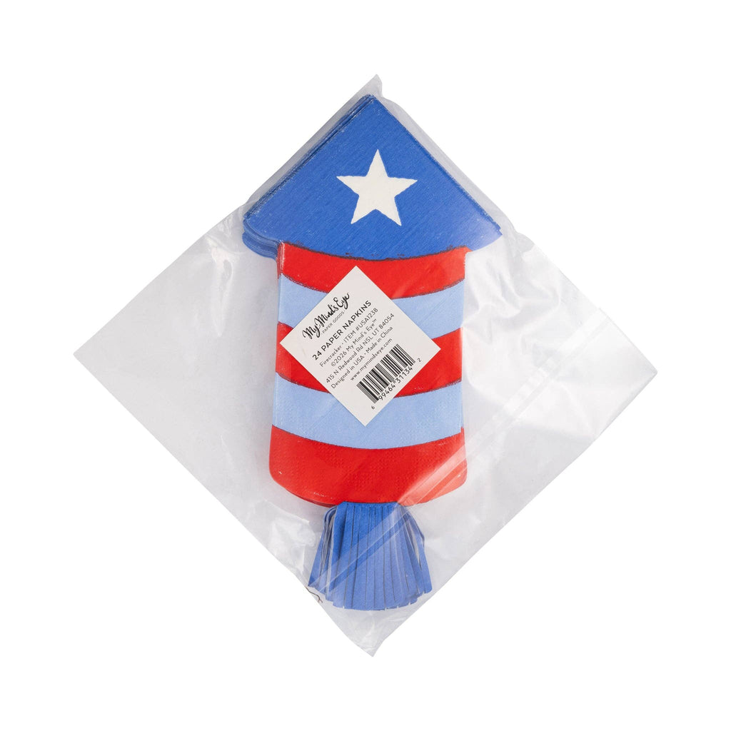 USA1238 - Firecracker Shaped Paper Napkin