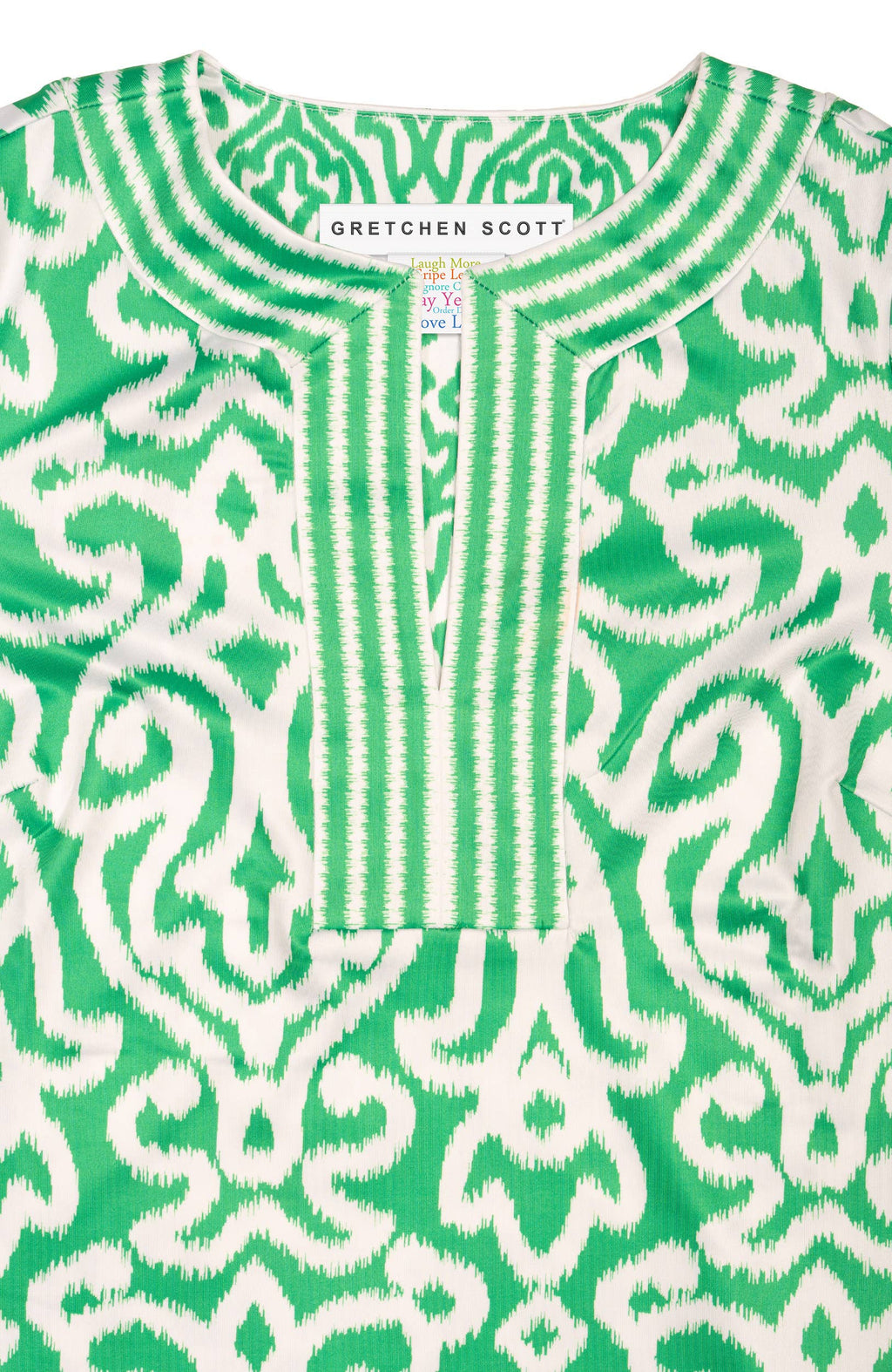 Split Neck Dress- Arabesque