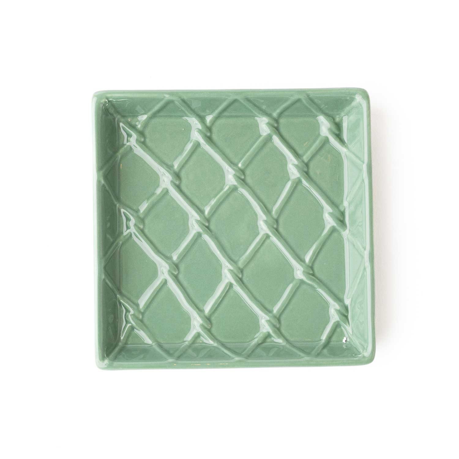 Green Textured Beverage Napkin Tray