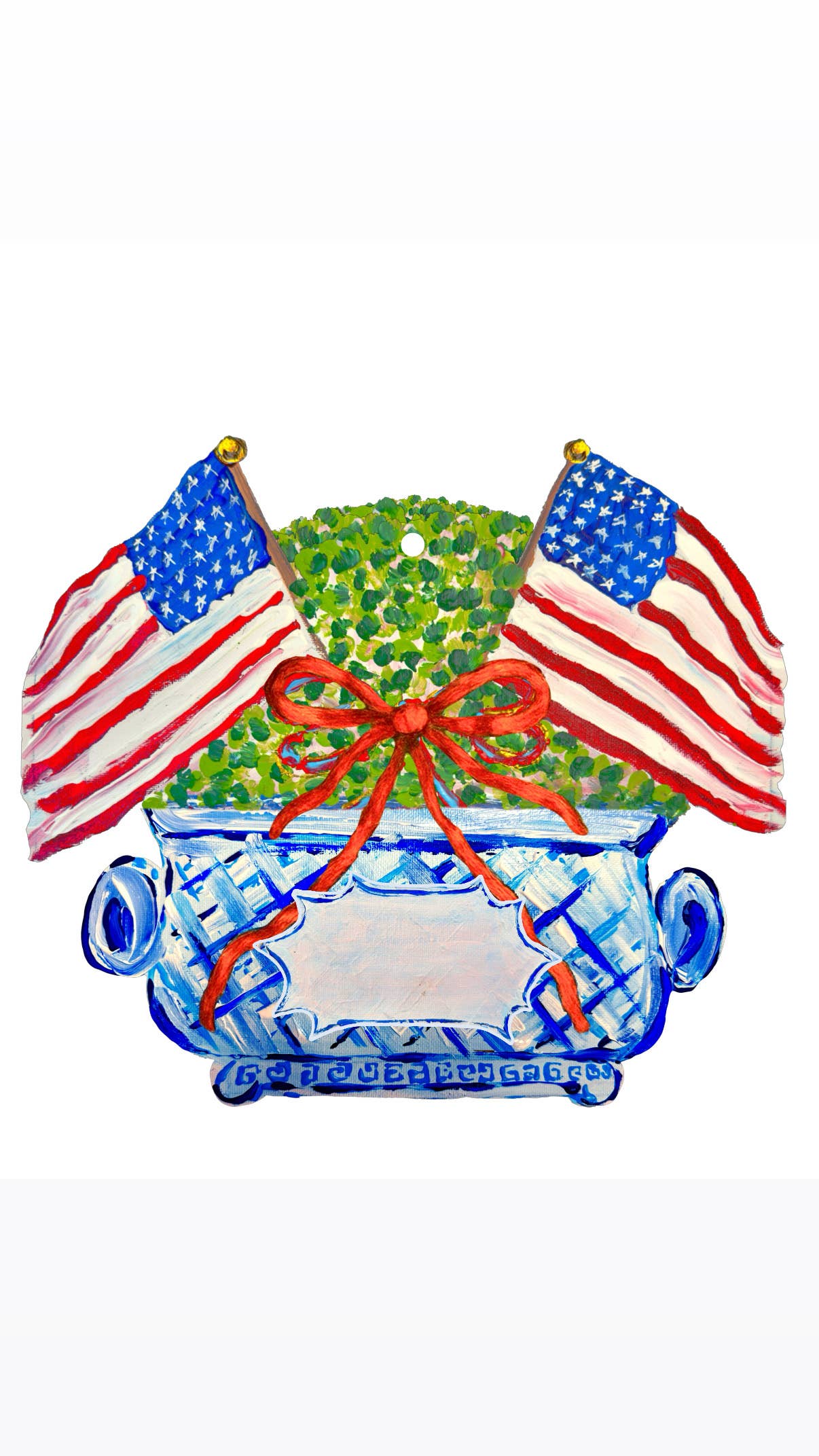 LARGE Designer To-Be Personalized American Topiary Door H