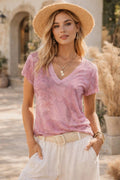 Rose Mirage V-Neck Tee