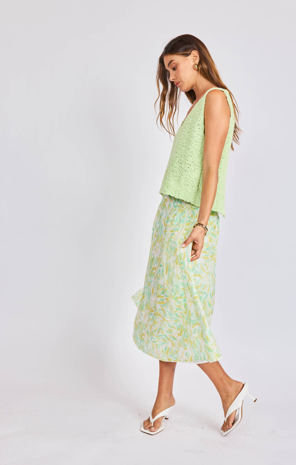 Seaglass Skirt:MATCHA MULTI