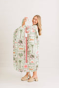 Resort Travel Palm Postal Luxe | Quilted Garment Bag