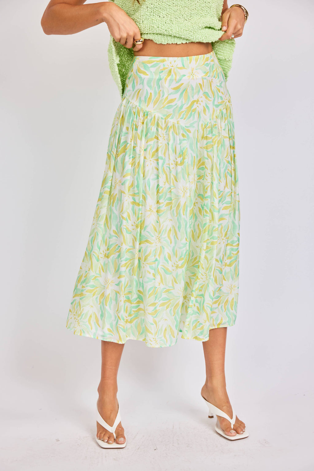 Seaglass Skirt:MATCHA MULTI