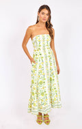 Dandelion Dreams Tube Maxi Dress:CITRON MULTI