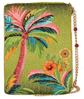 Endless Summer Beaded Palm Tree Crossbody bag