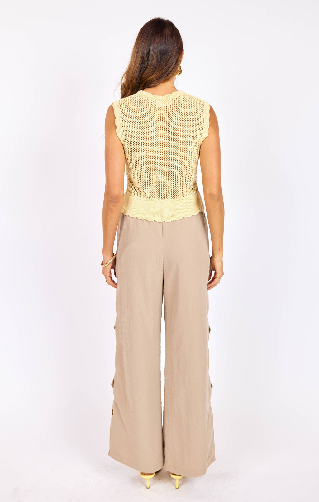 Dawn Sweater Tank:PALE YELLOW