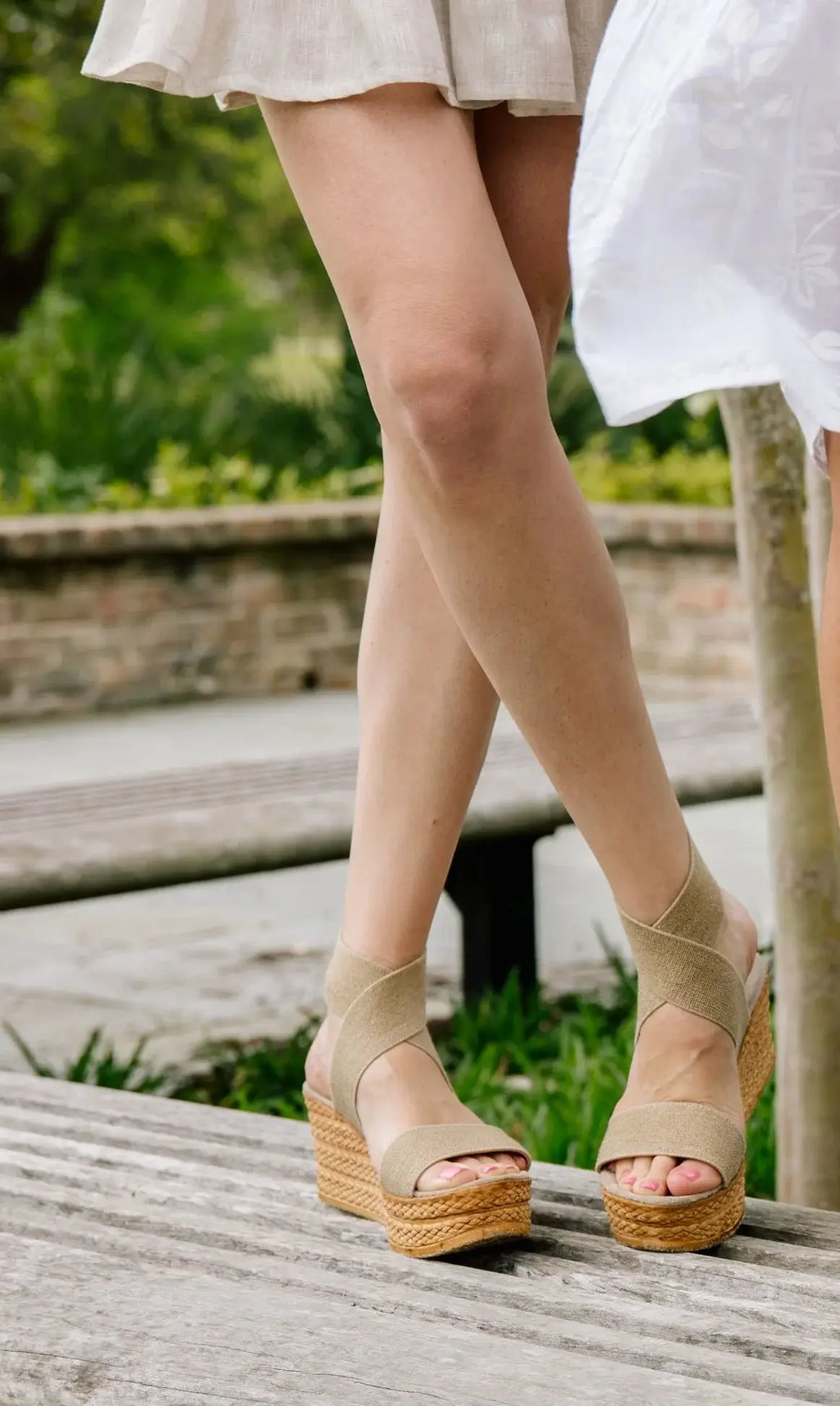 Bermuda Core - Wrap-Up Espadrille Platform Wedge - Spring